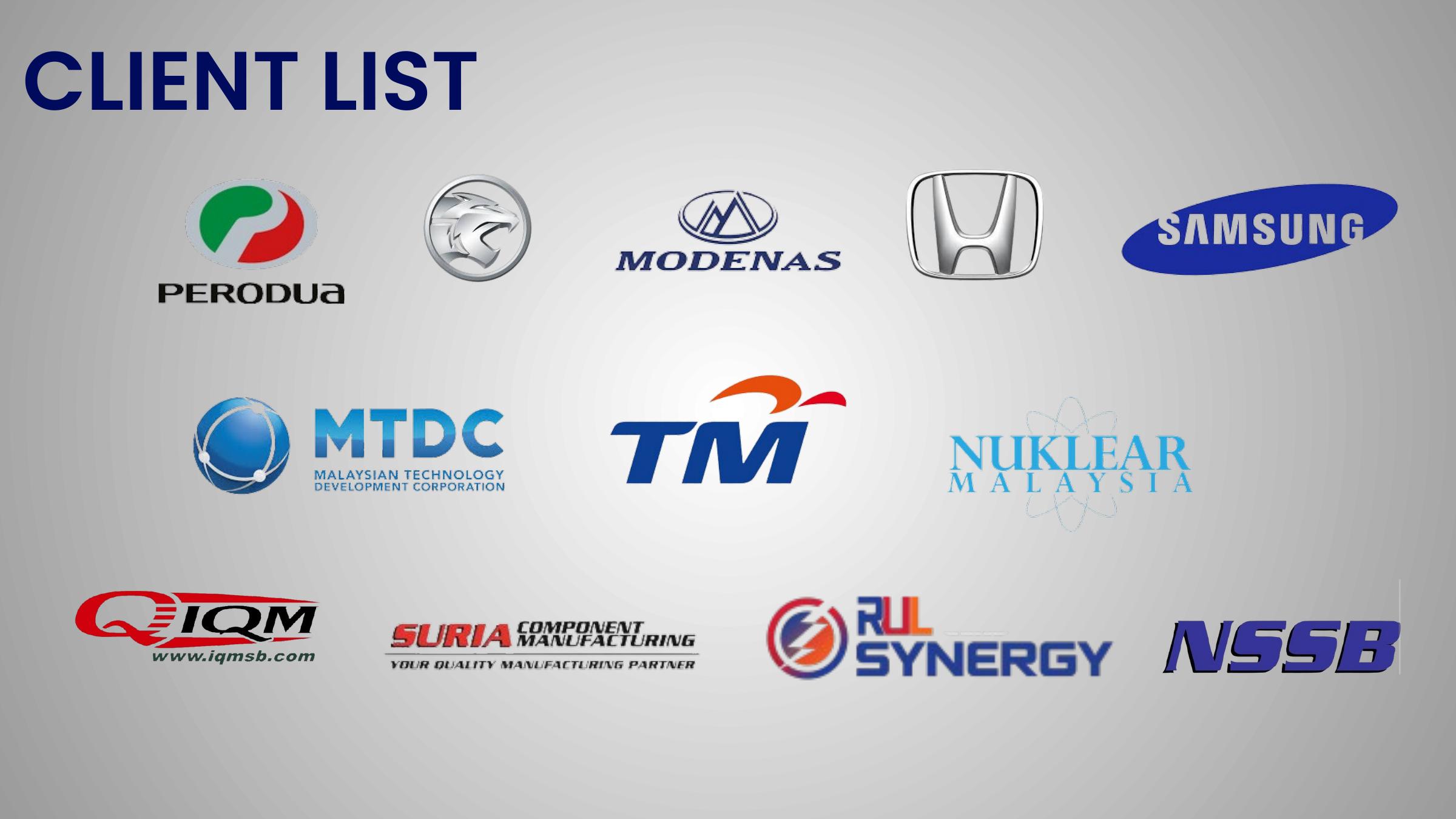 DCM Tooling client list